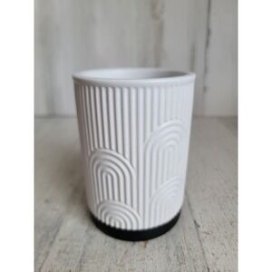 Modern white curve design multipurpose office pen cup desk